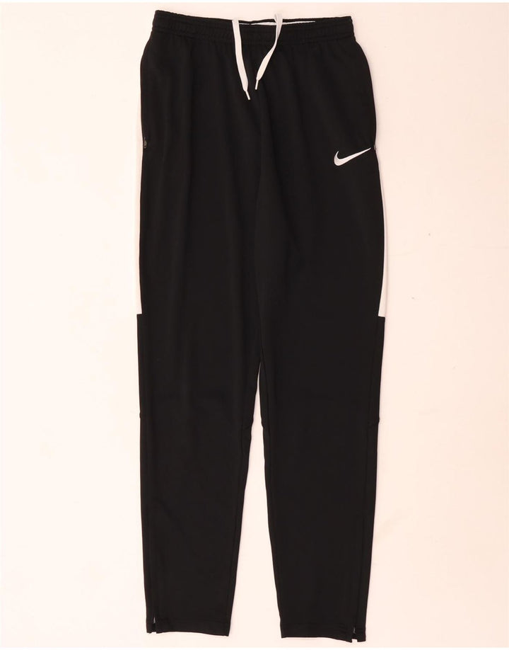 Pantaloni de trening Nike pentru băieți 13-14 ani XL poliester color bloc negru