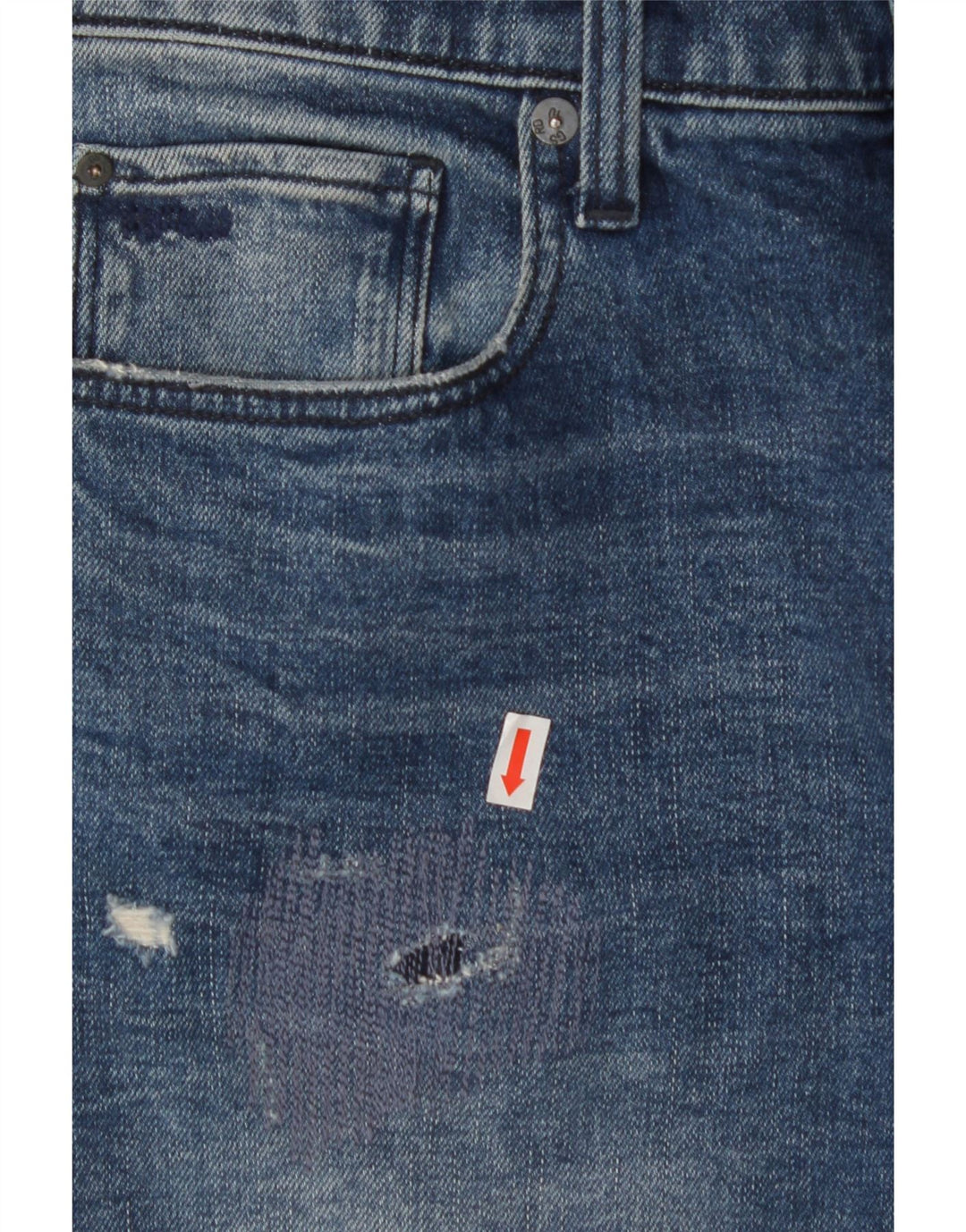 G-STAR Mens 3301 Distressed Slim Jeans W30 L32 Blue Cotton Vintage G-Star and Second-Hand G-Star from Messina Hembry 