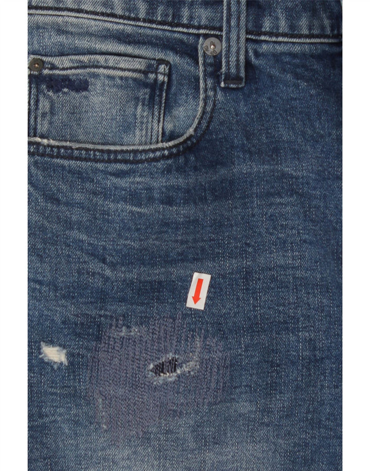 G-STAR Mens 3301 Distressed Slim Jeans W30 L32 Blue Cotton Vintage G-Star and Second-Hand G-Star from Messina Hembry 
