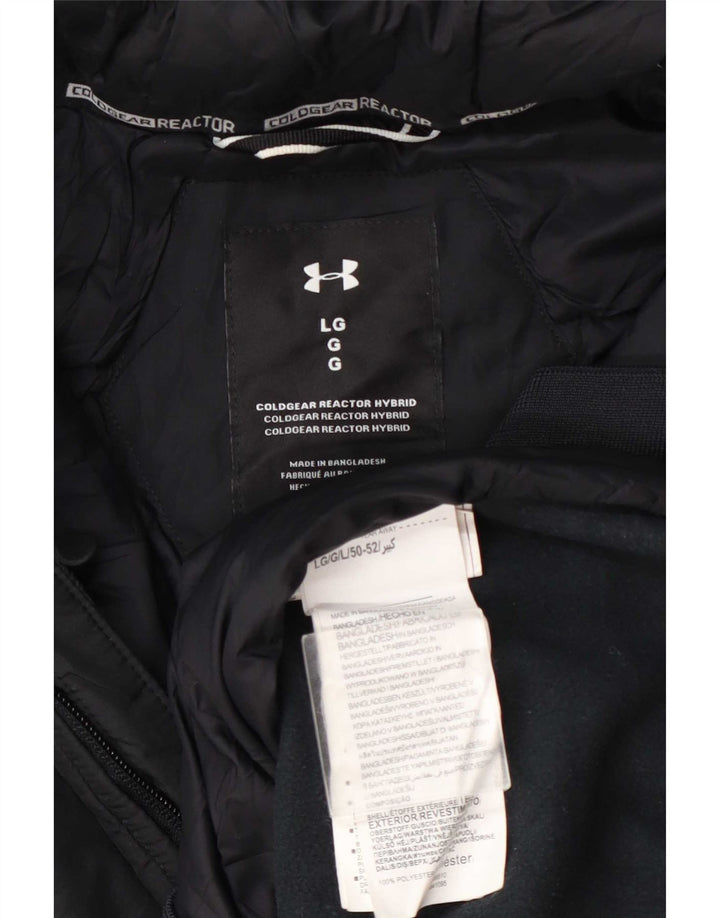 Jachetă matlasată cu glugă pentru bărbați Under Armour UK 40 Poliester mare bleumarin