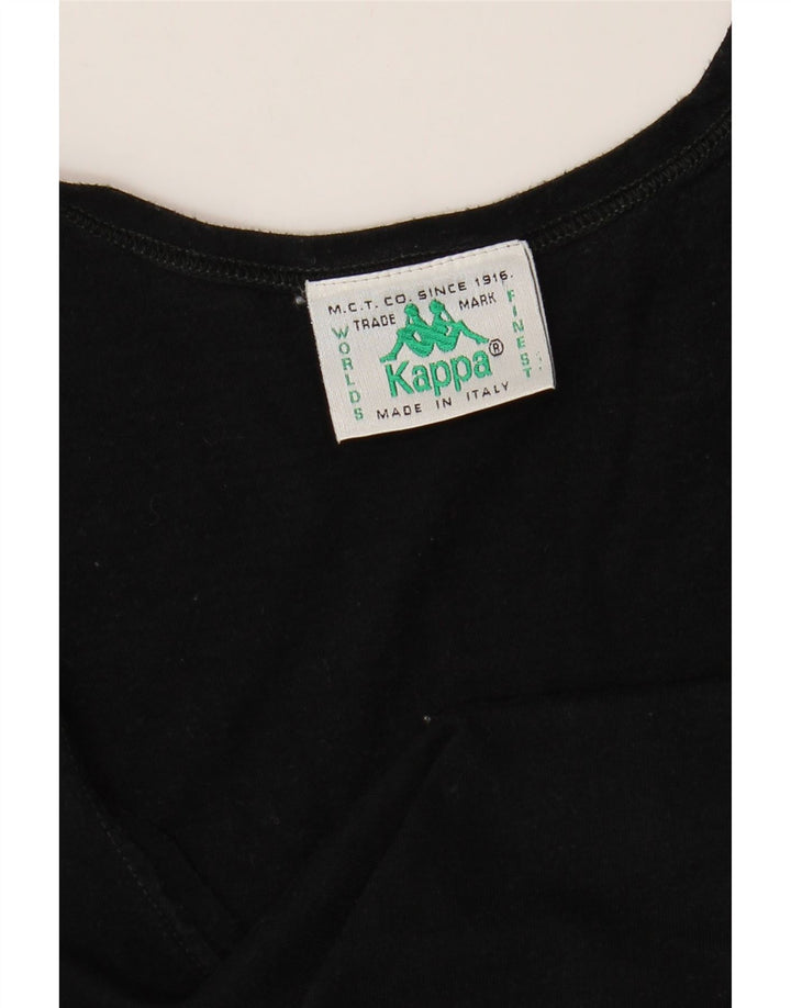 Vest Top pentru femei Kappa UK 14, mare, negru, bumbac