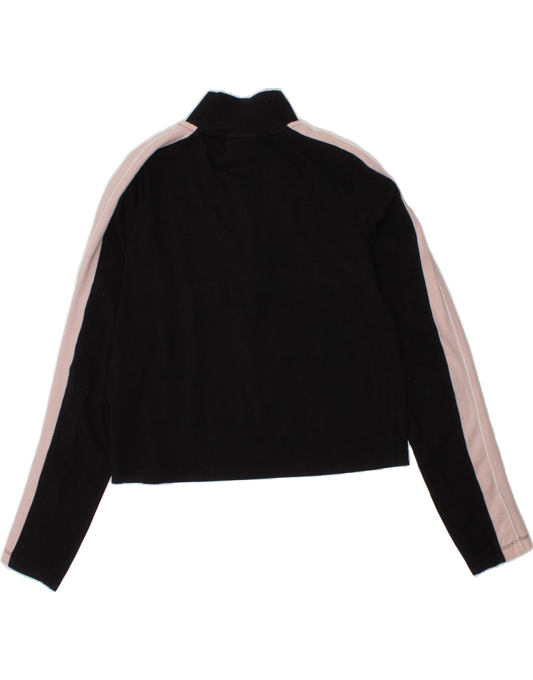 ELLESSE Girls Crop Pullover Tracksuit Top 12-13 Years Black Colourblock Vintage Ellesse and Second-Hand Ellesse from Messina Hembry 