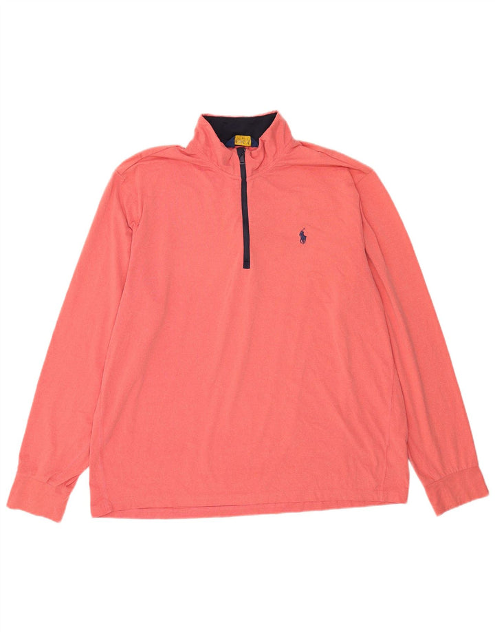 Trening Polo Ralph Lauren pentru bărbați, cu fermoar, cu gât, poliester, poliester