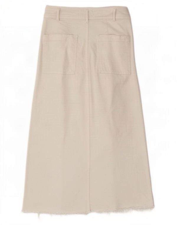 Blugi Capri cu talie înaltă pentru femei Zara EU 40 Medium L30 L22 Alb
