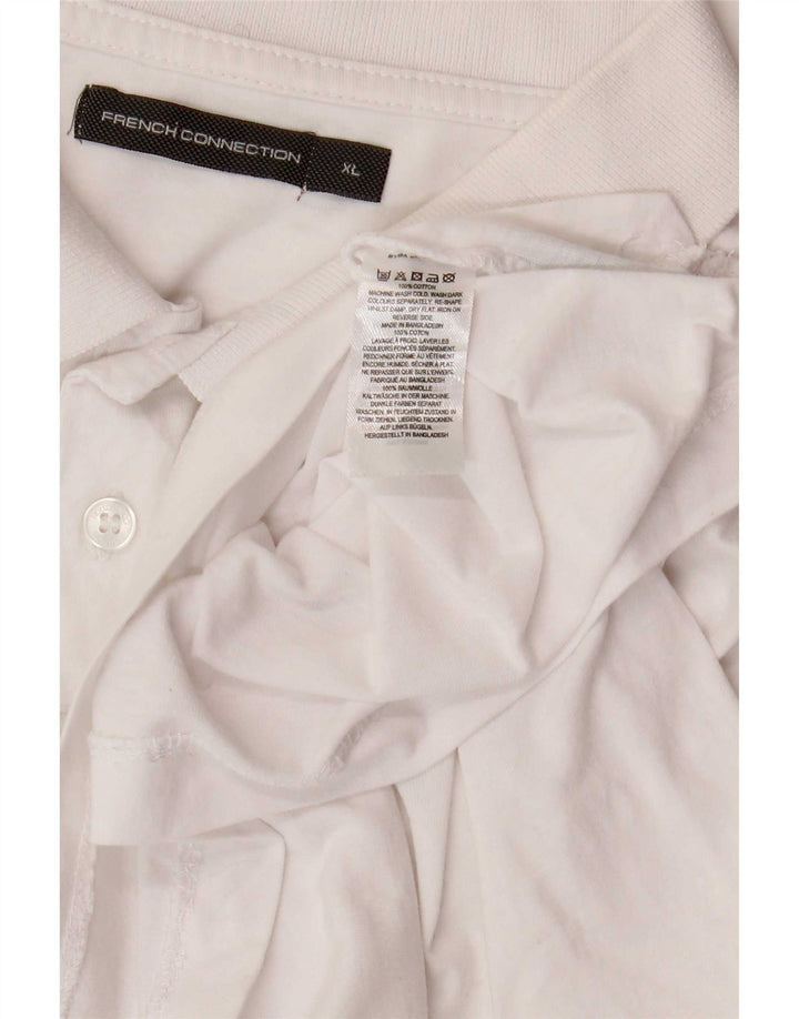 Tricou polo pentru bărbați French Connection XL, bumbac alb