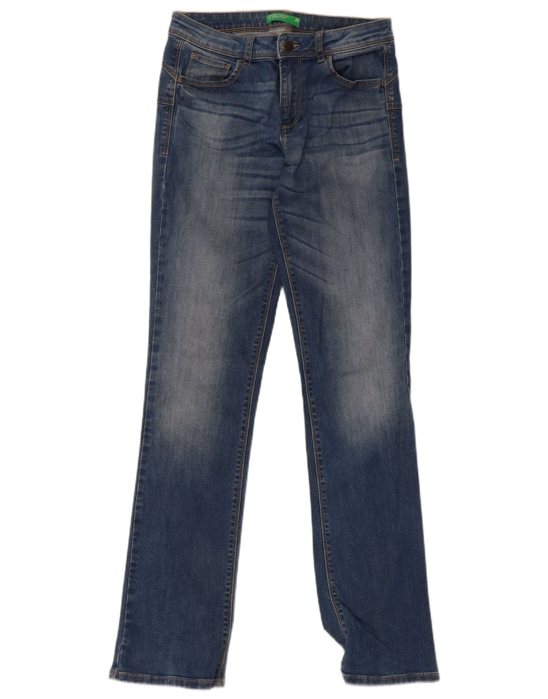 Blugi slim pentru femei Benetton W28 L32 albastru