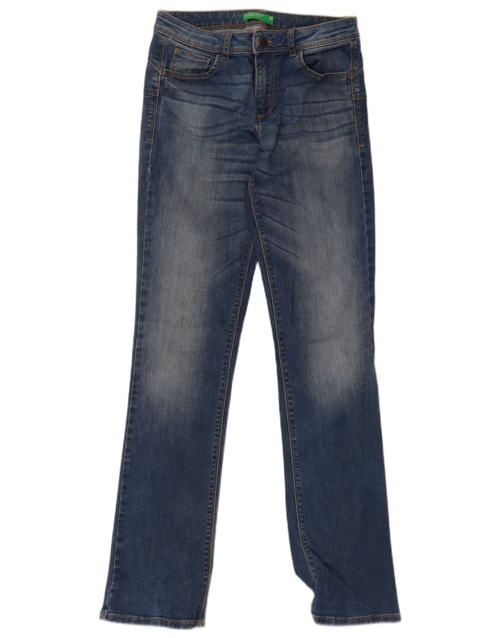 Blugi slim pentru femei Benetton W28 L32 albastru