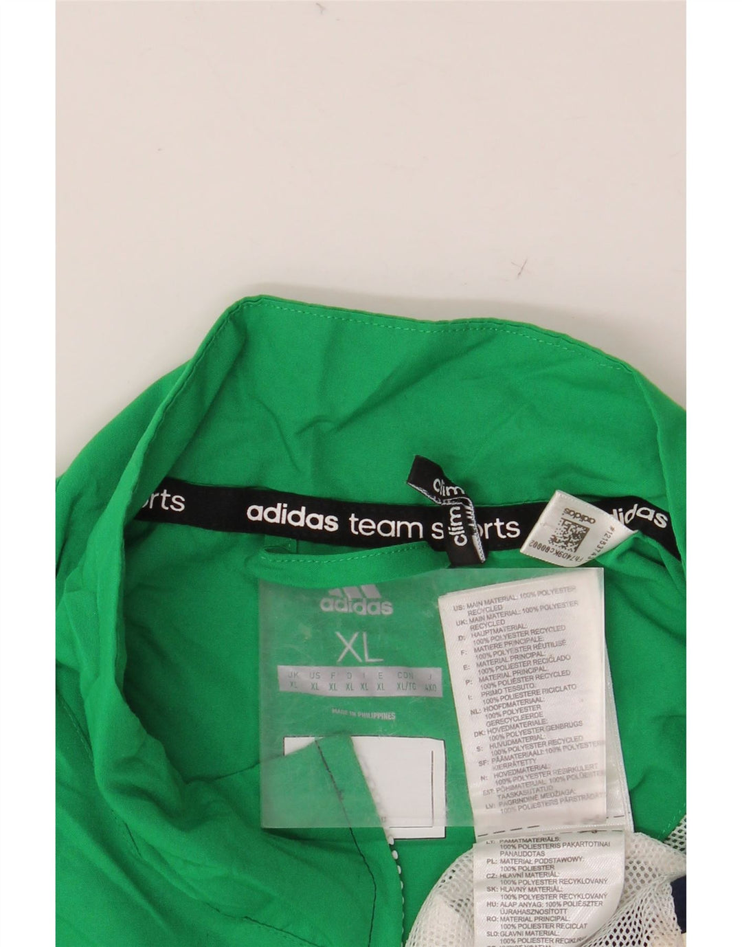 Jachetă de trening ADIDAS Climalite Graphic pentru bărbați XL, verde, colorblock