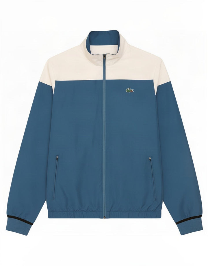 Jachetă de trening grafică Lacoste pentru bărbați, mărimea 3, albastru, color block