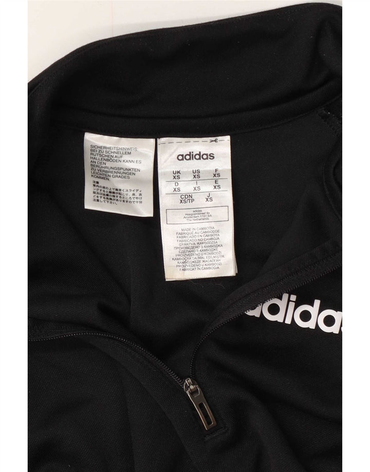 Trening pentru bărbați Aeroready cu fermoar și gât Pulover Top XS Poliester negru