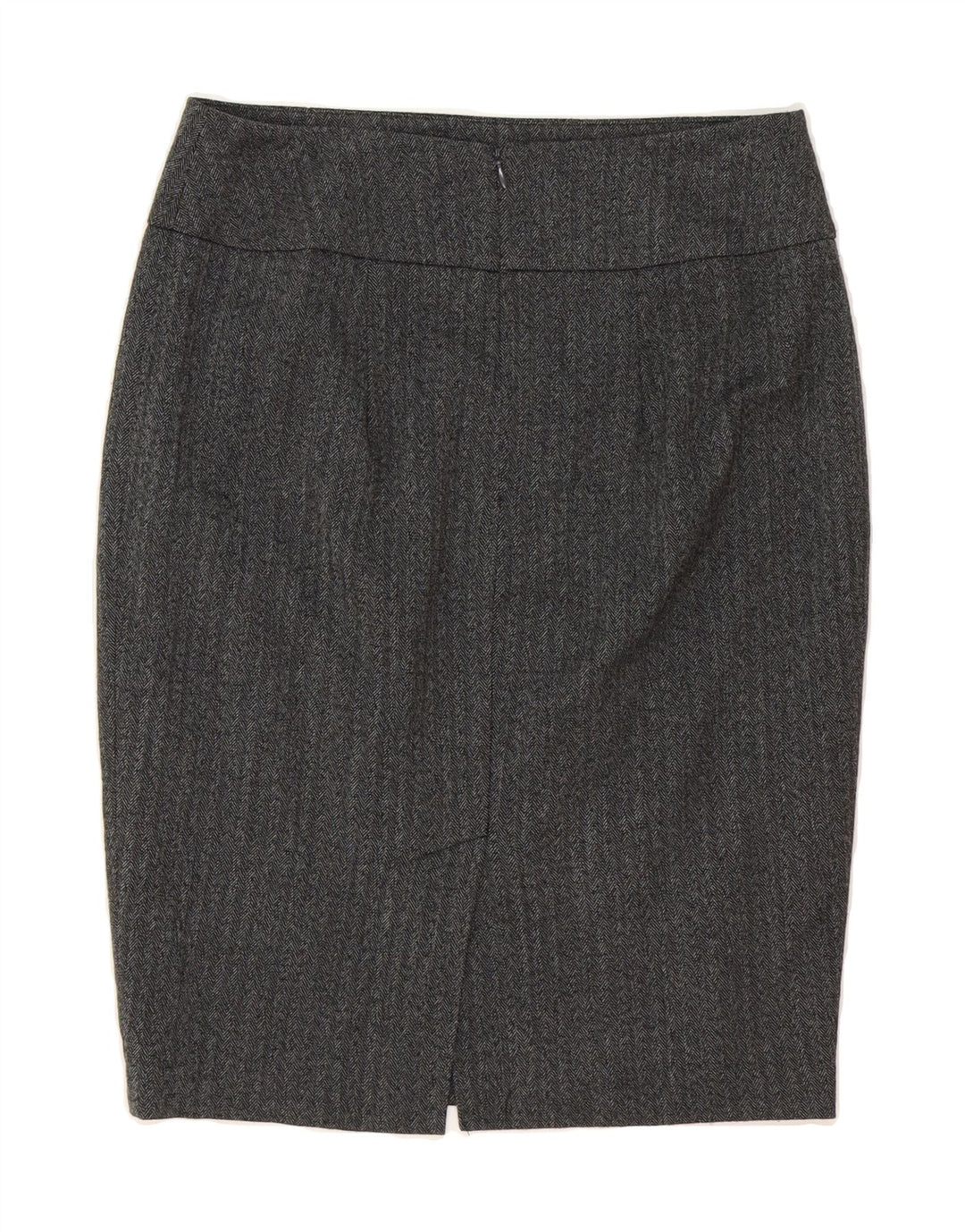 MOSSIMO Womens Pencil Skirt US 8 Medium W30 Grey Herringbone Polyester Vintage Mossimo and Second-Hand Mossimo from Messina Hembry 