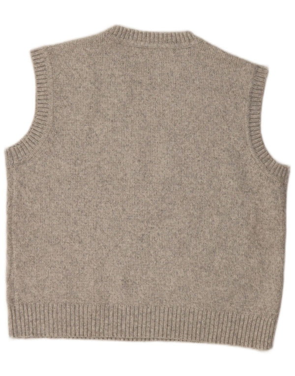 Marks & Spencer Womens Vest Tank Top UK 14 Medium Gri Poliester