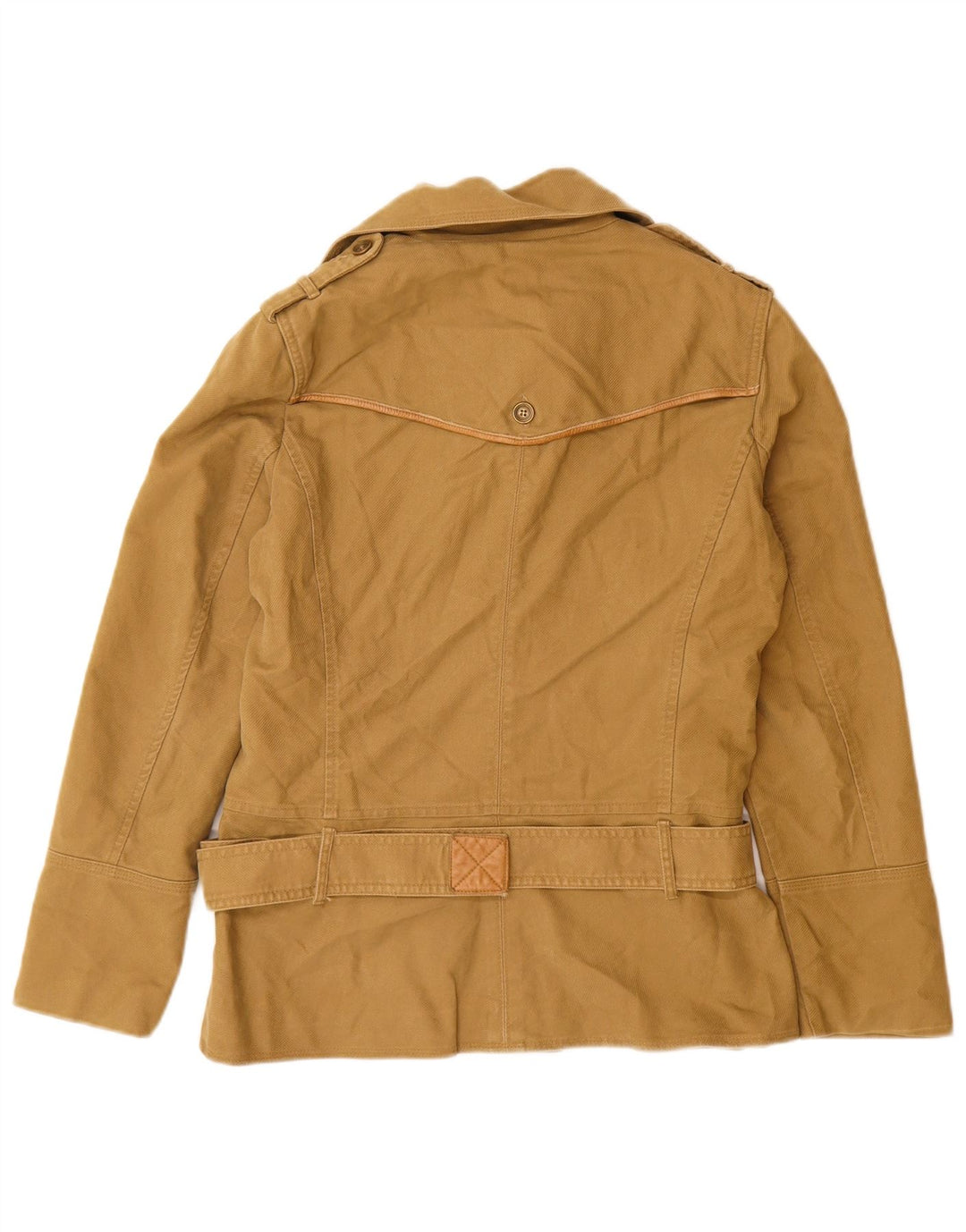 Palton Massimo Dutti pentru femei UK 14 bumbac mediu bej