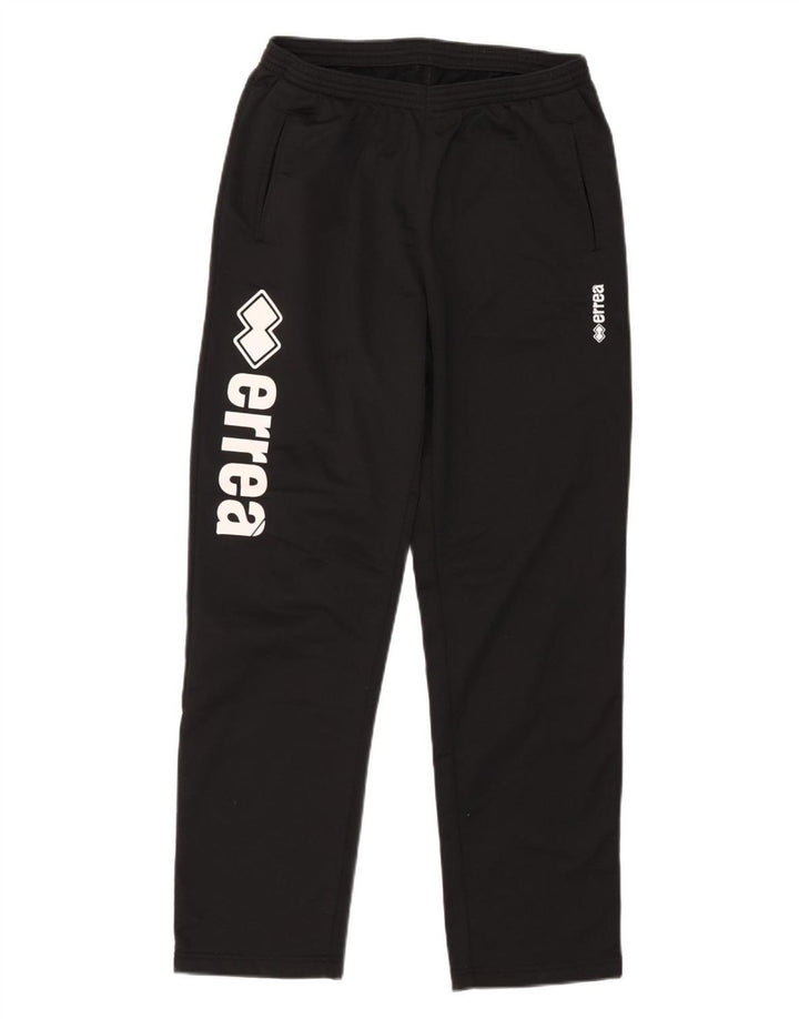 Errea Pantaloni de trening grafic pentru bărbați, poliester mediu negru