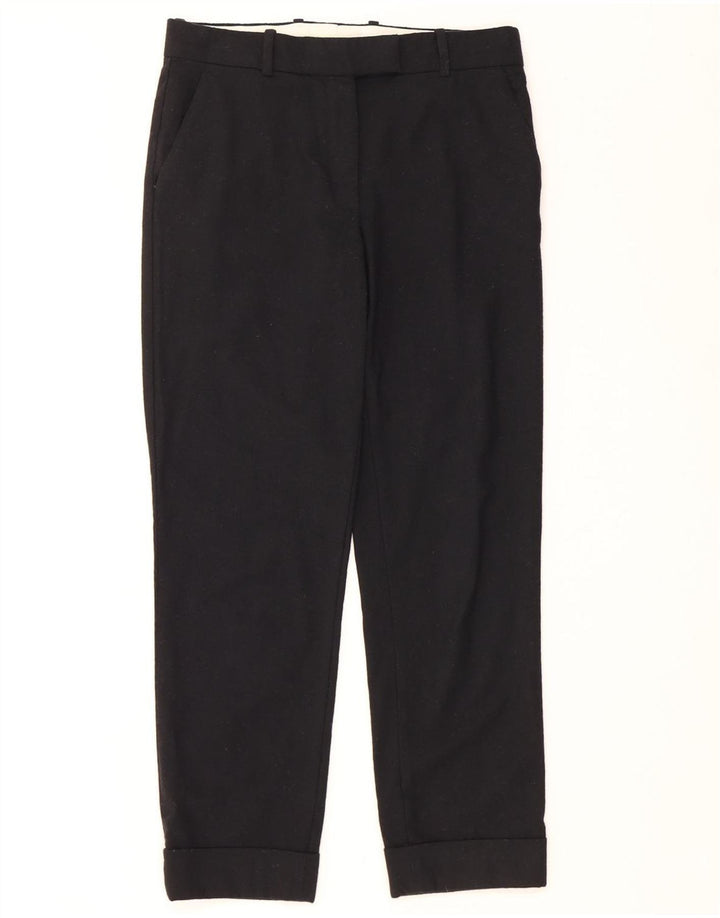 COS Pantaloni drepti pentru femei EU 34 XS L30 L26 Lână neagră