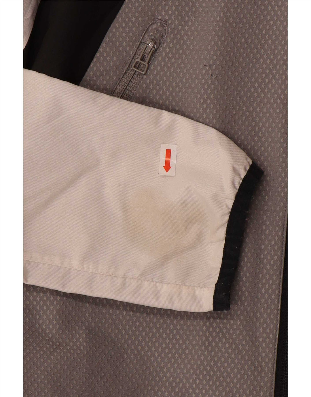 Jachetă de ploaie cu glugă Adidas pentru bărbați UK 34 XS Gri poliester color bloc
