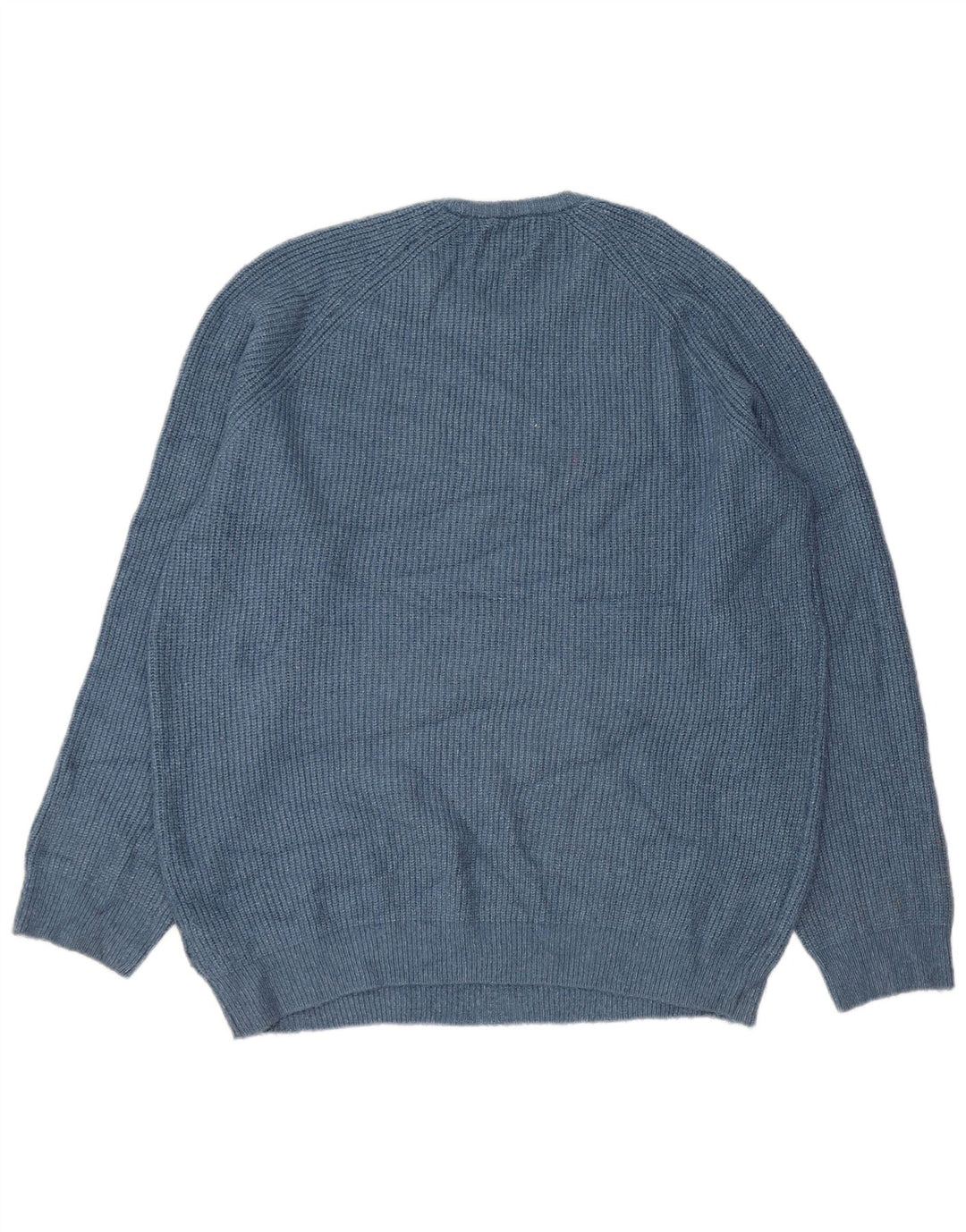 Pulover pentru bărbați Marks & Spencer, cu gât crew, 2XL, poliamidă albastră