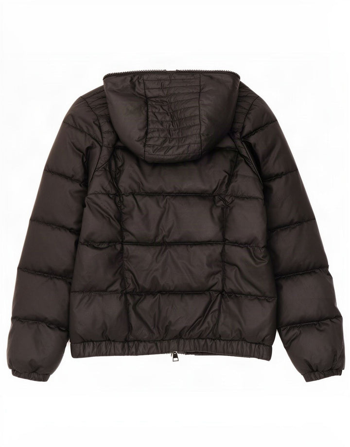 Jachetă căptușită cu glugă Adidas pentru femei UK 12/14 Poliester mediu negru