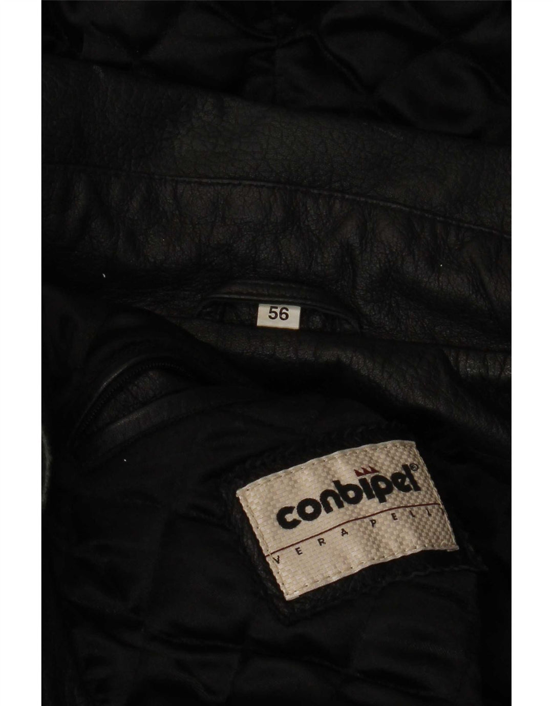 Palton din piele pentru bărbați Conbipel IT 56 2XL negru