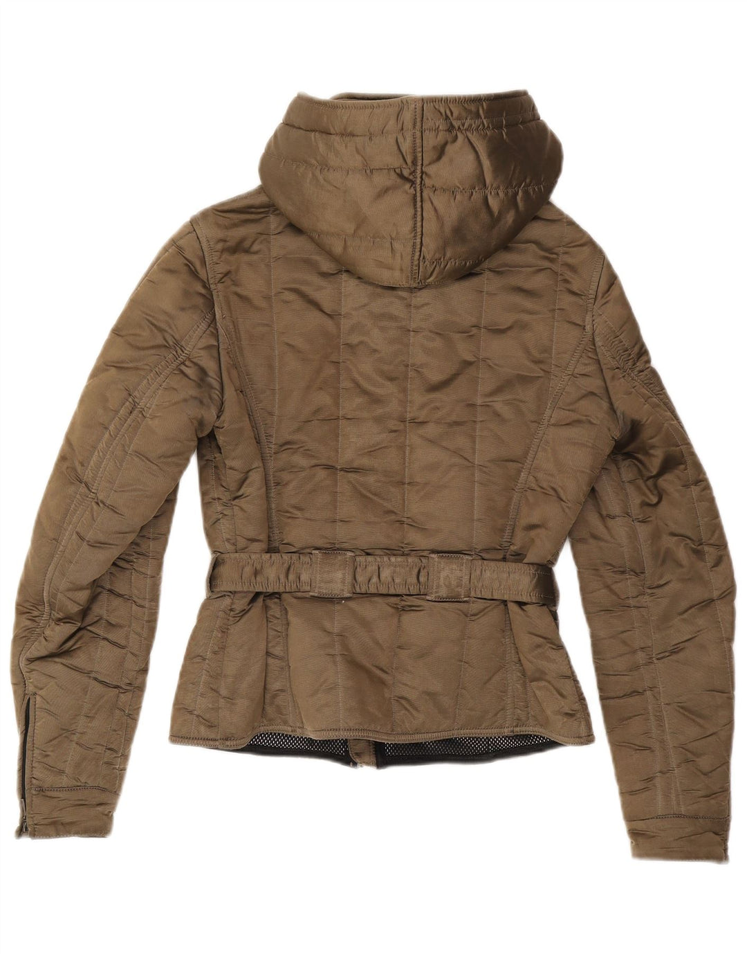 Jachetă matlasată cu glugă pentru femei Refrigiwear UK 14 Maro mediu Poliamidă