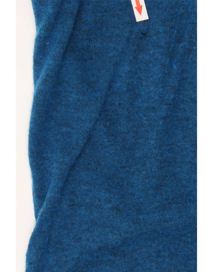 Pulover cardigan supradimensionat pentru femei Zara Marea Britanie 10 Nylon mic albastru cu pete