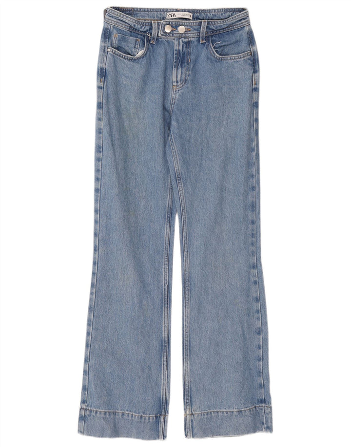 Blugi Bootcut pentru femei Zara EU 34 2XS W24 L31 Albastru
