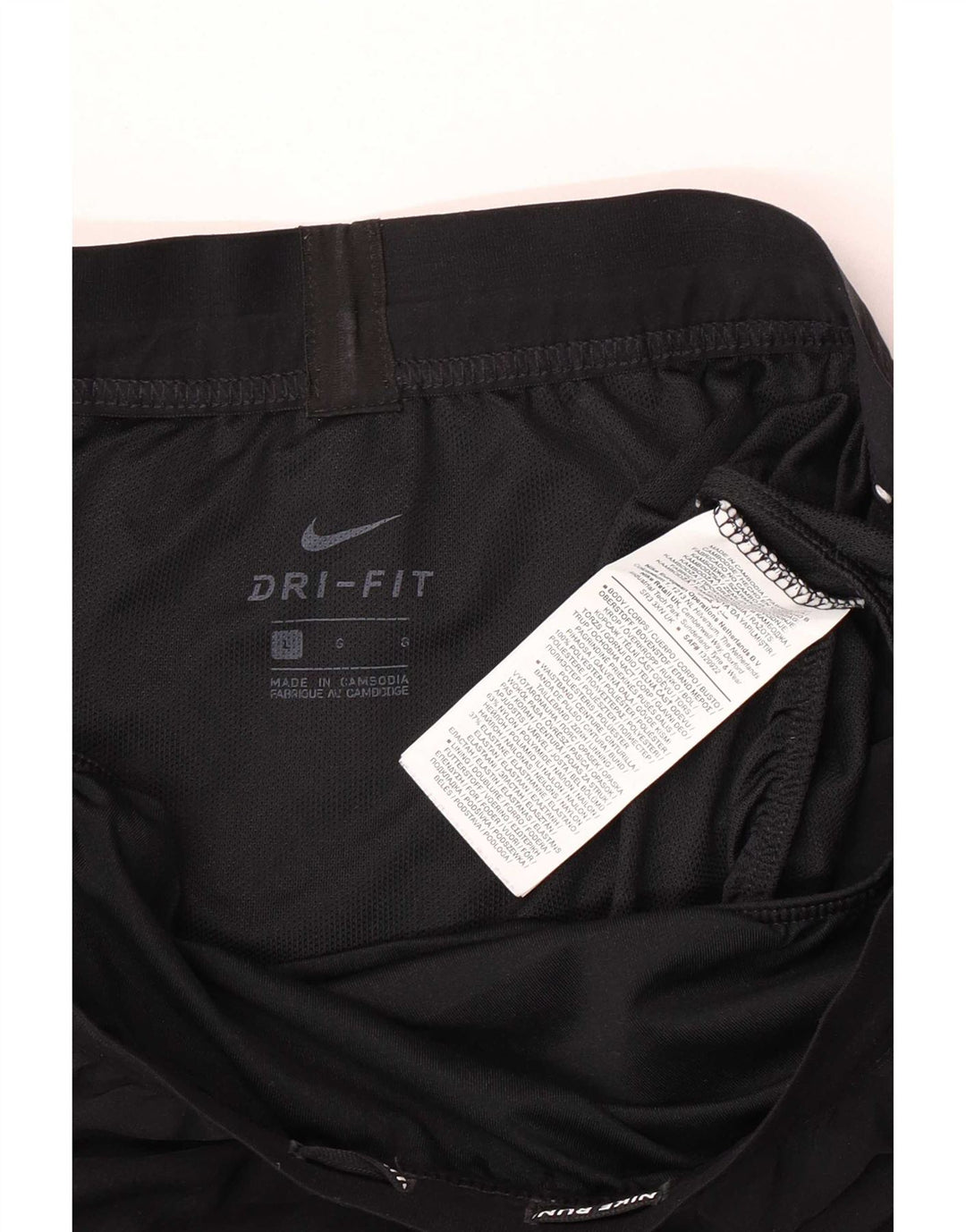 Pantaloni scurți sport Nike Dri Fit pentru femei, mari, negru, poliester