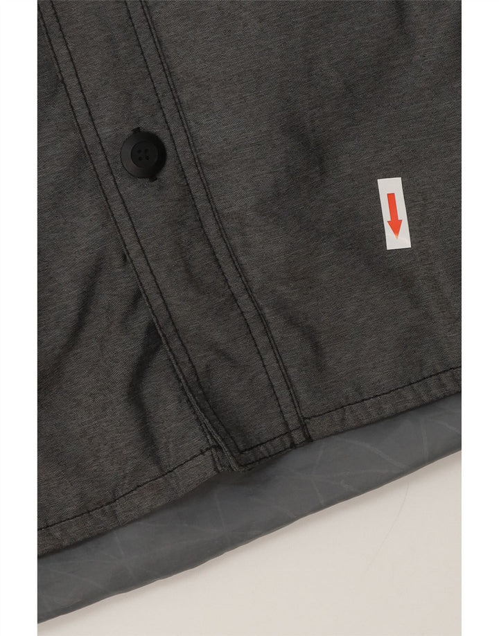 Jachetă de vânt cu glugă pentru bărbați Nike UK 36, Gri mic, poliester color bloc