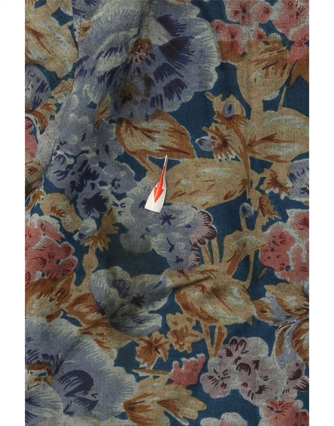 Cămașă vintage pentru bărbați, cu tăiere largă, mică, multicoloră, florală, viscoză