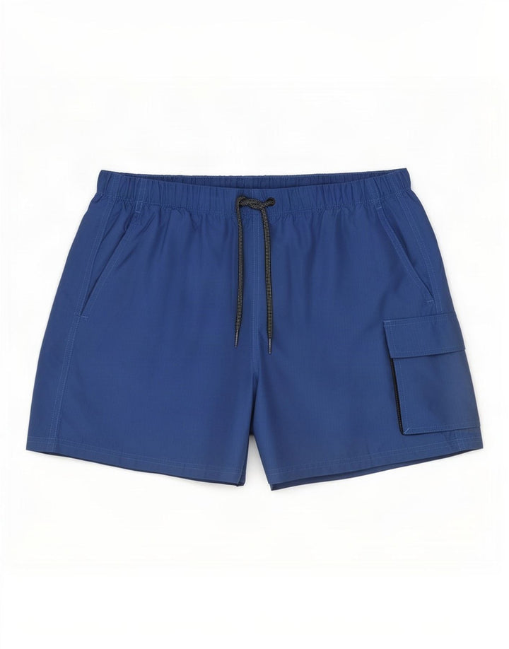 Pantaloni scurți de înot Nike pentru bărbați, poliester albastru mediu