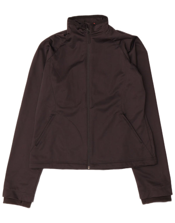 Jachetă de top cu trening grafic Puma pentru femei UK 14 Medium Black