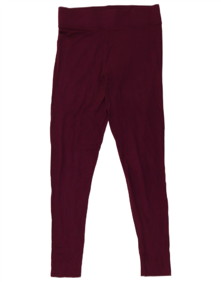 Leggings pentru damă Marks & Spencer UK 10 mic, viscoză burgundy