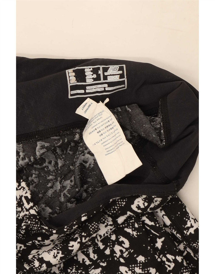 Leggings pentru femei cu model abstract New Balance UK 8 Poliester negru mic