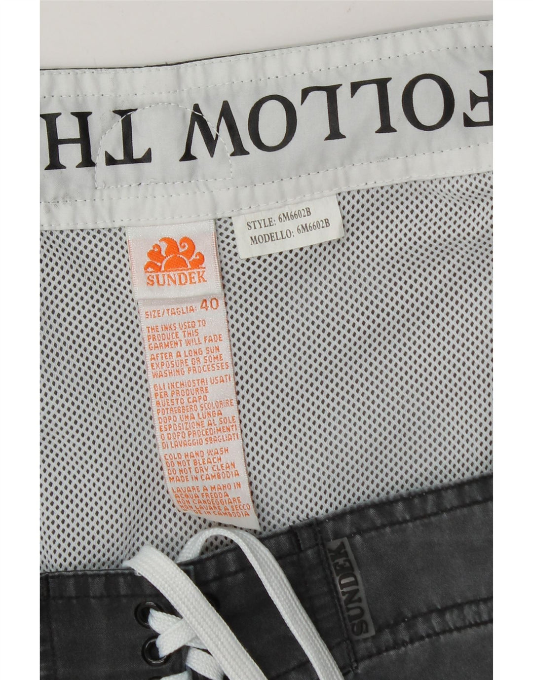 Sundek Pantaloni scurți de înot grafic pentru bărbați XL, gri, poliester color bloc