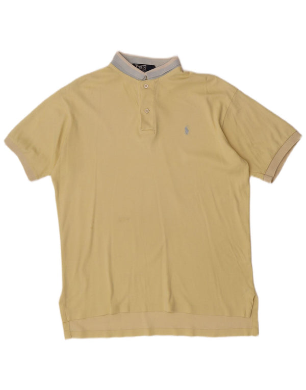Cămașă Polo Ralph Lauren pentru bărbați, galben mare, bumbac color bloc