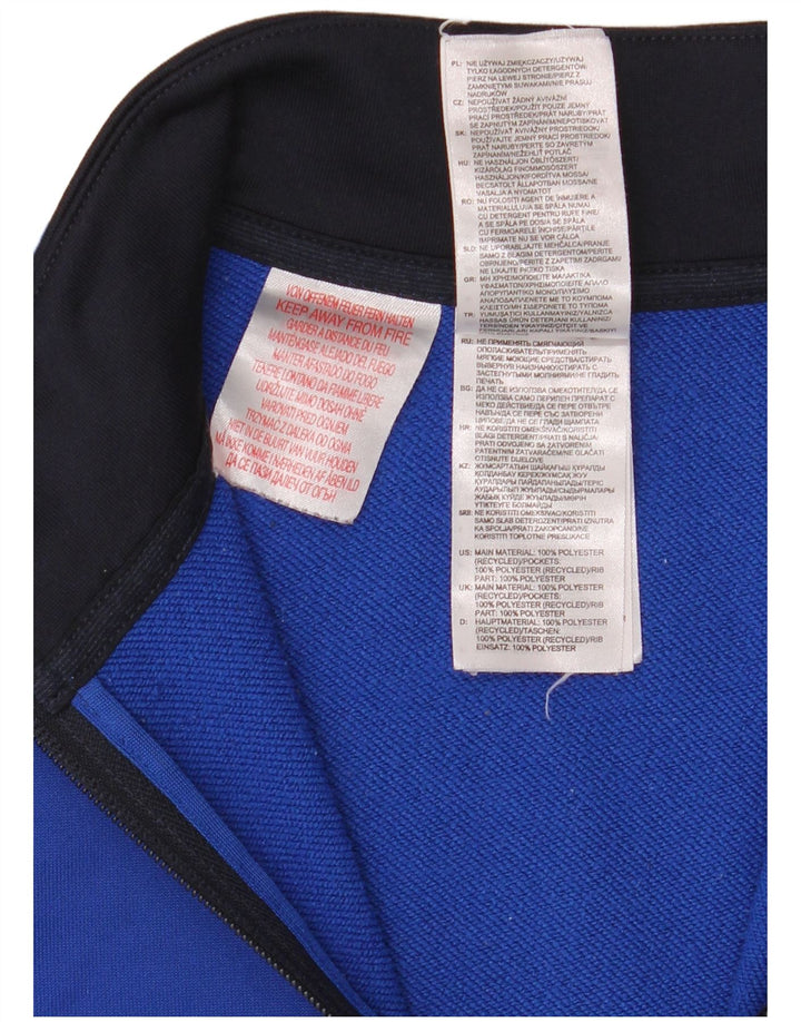 Jachetă de top pentru trening cu grafic pentru băieți Adidas 9-10 ani, albastru, color block