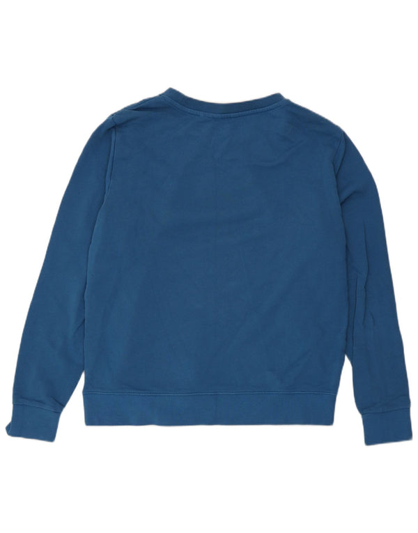 Wrangler Pulover cu grafic pentru femei UK 14 Bumbac albastru mediu
