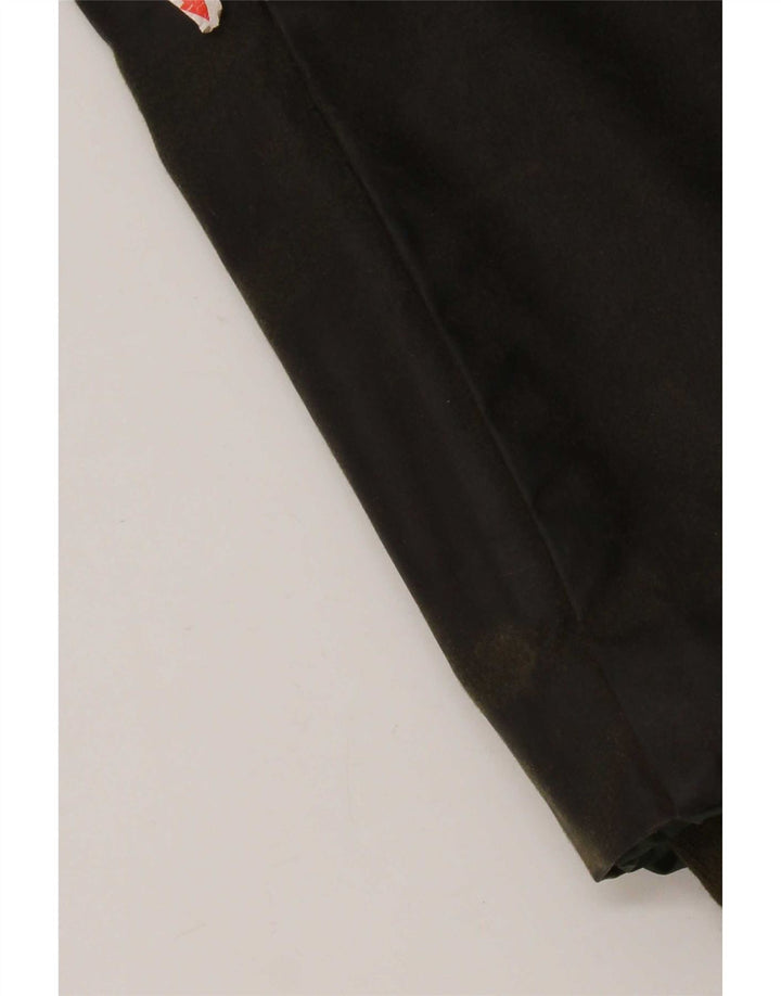 Jachetă vintage din bumbac cerat pentru femei UK 14 mare kaki