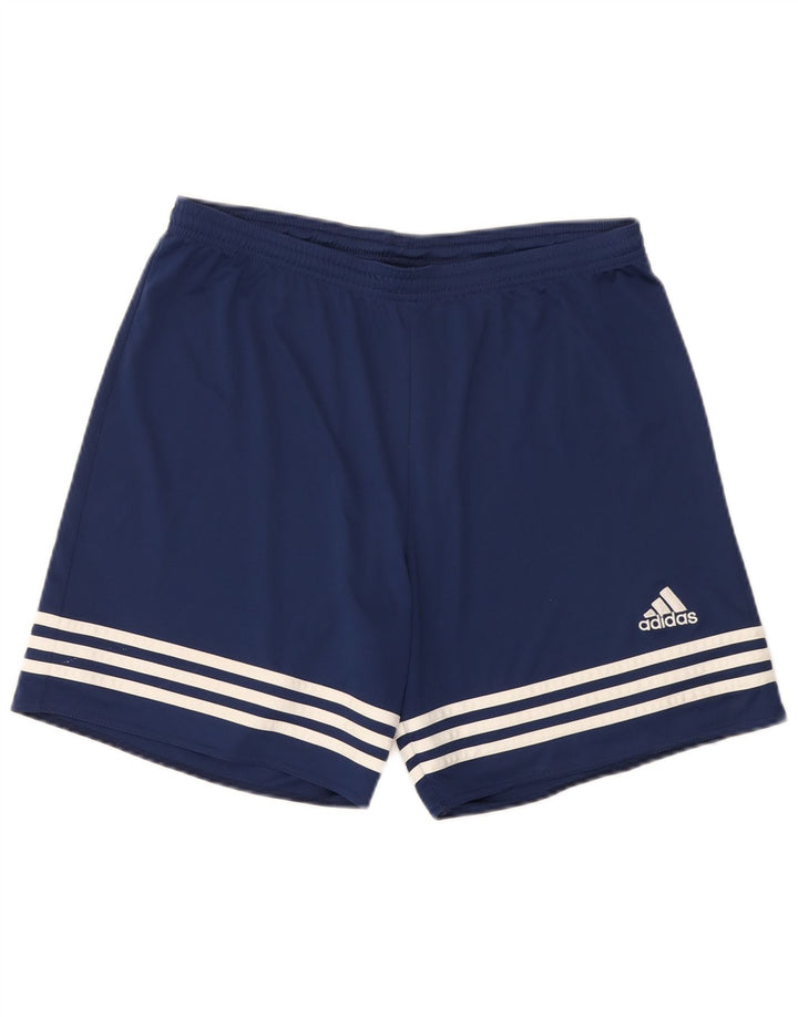 Pantaloni scurți sport pentru bărbați Adidas Climalite, mari, albastru, poliester