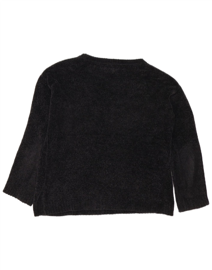 VOLCOM Pulover supradimensionat pentru femei cu gât de barcă US 0/2 XS Lână neagră