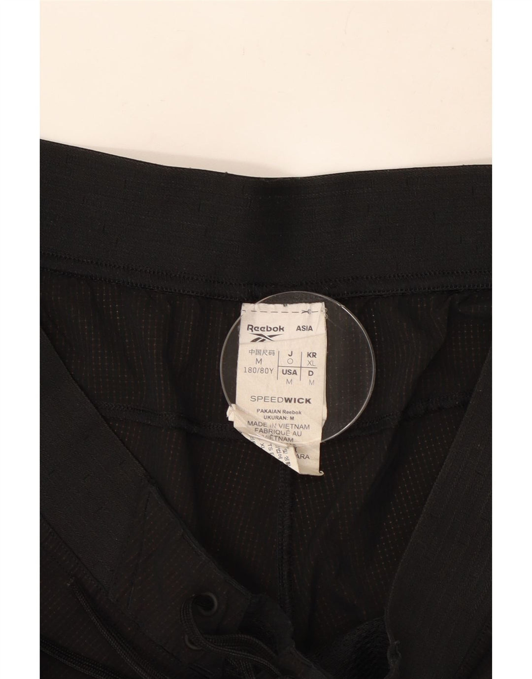 Pantaloni scurți de înot Reebok pentru bărbați, poliester mediu negru