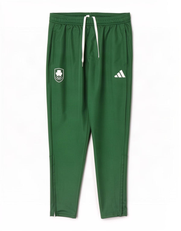 Pantaloni de trening pentru bărbați Adidas Federația Olimpică a Irlandei, verzi mari