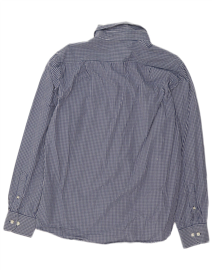 Cămașă Izod Coupe Ajustee Slim Fit, Bumbac Vichy Albastru Mediu