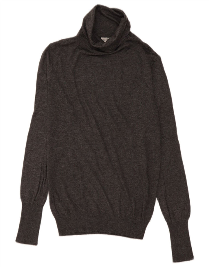 Pulover pentru femei cu gât rulat Zara UK 14 Gri mediu Modal