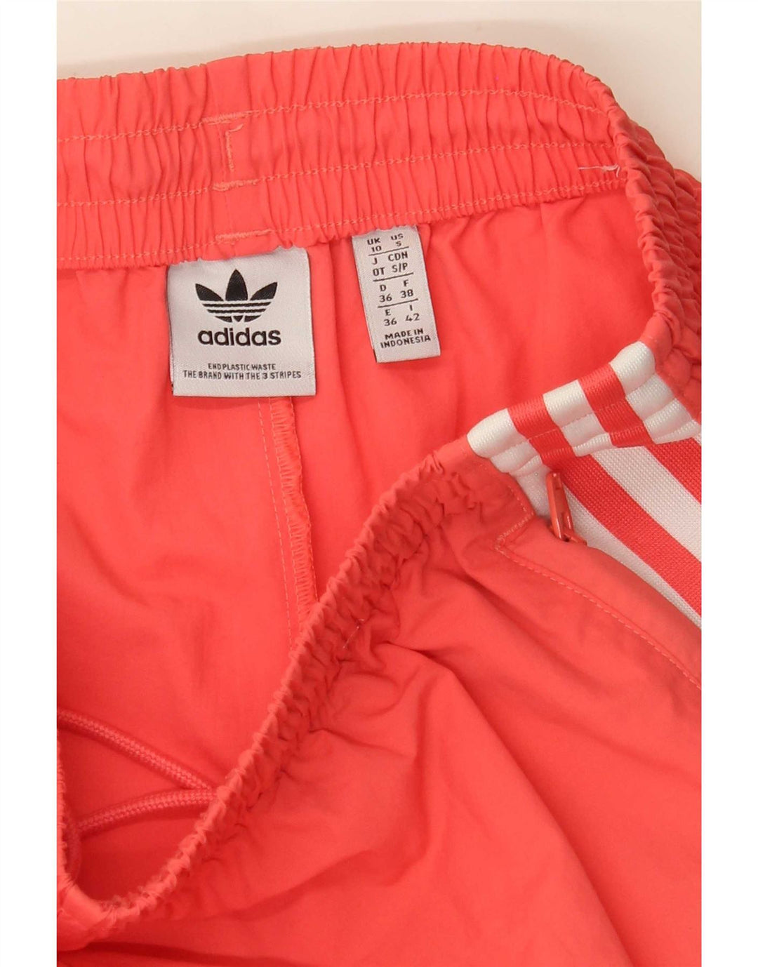 Pantaloni de trening Adidas pentru femei Joggeri UK 10 Poliester portocaliu mic