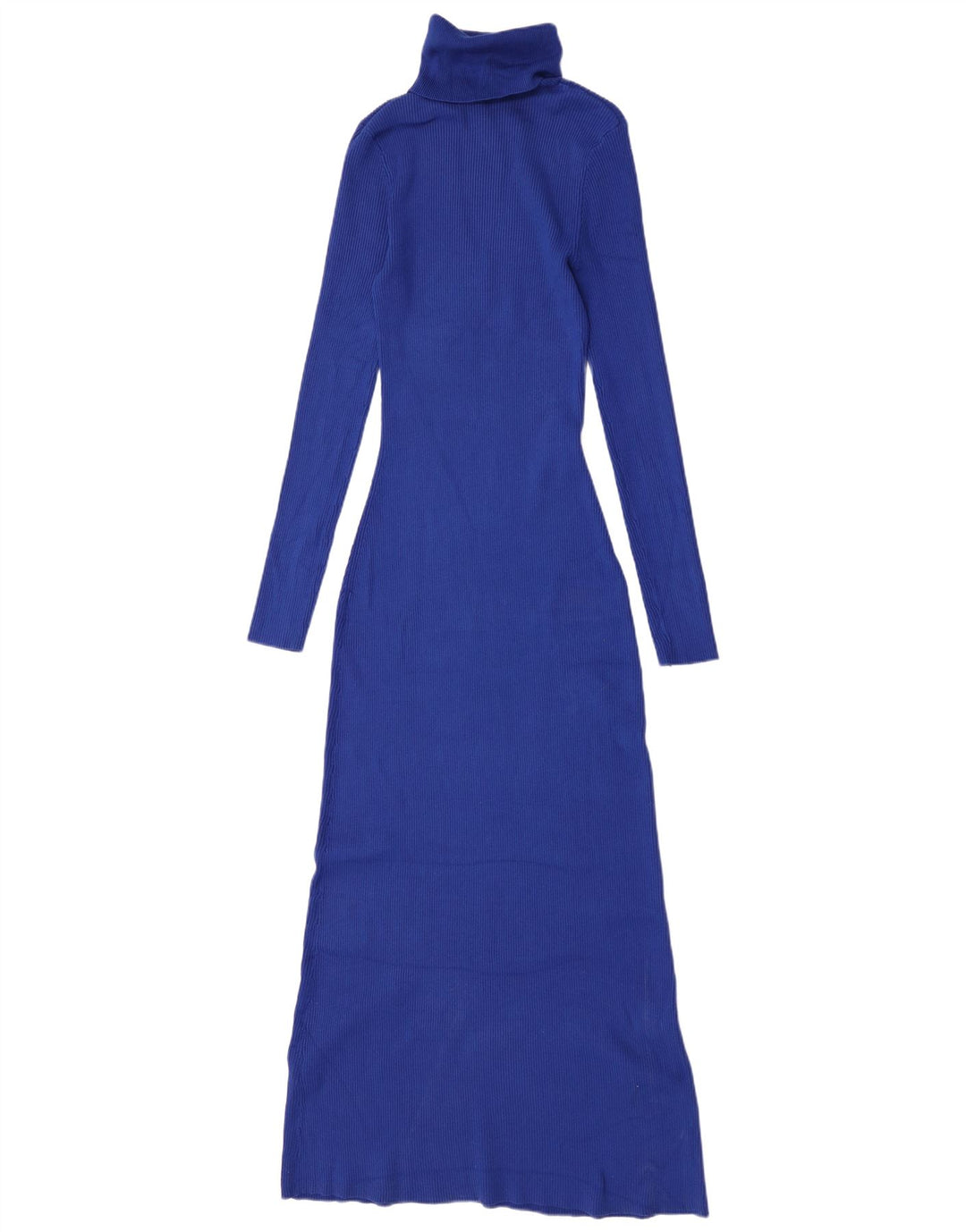 Rochie Maxi cu mânecă lungă pentru femei Zara UK 12 Medium Blue Viscose
