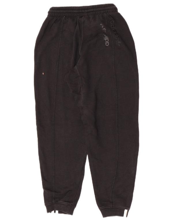 Pantaloni de trening Adidas pentru femei Joggeri UK 4 XS Bumbac negru