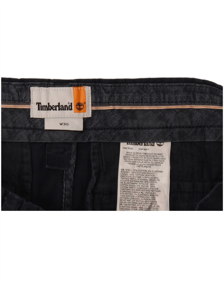 Pantaloni scurți chino pentru bărbați Timberland W30, bumbac, albastru bleumarin mediu