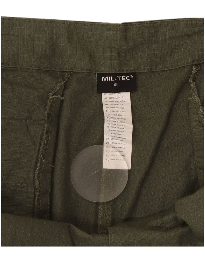 Pantaloni scurți cargo pentru bărbați Mil-Tec XL W38 bumbac verde