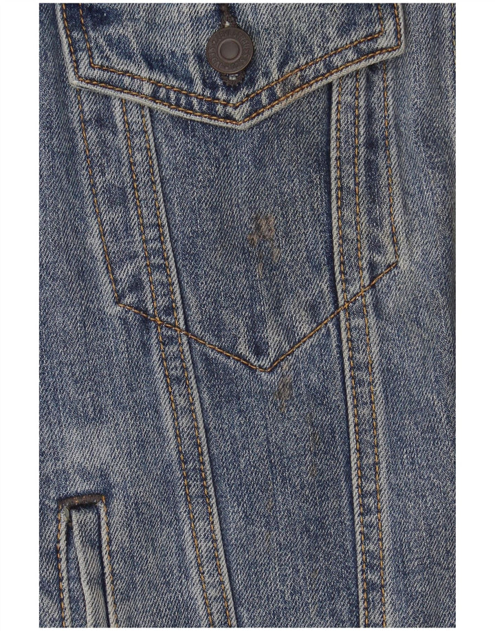 Jachetă de blugi Levi's pentru femei UK 10 Small Blue Bumbac